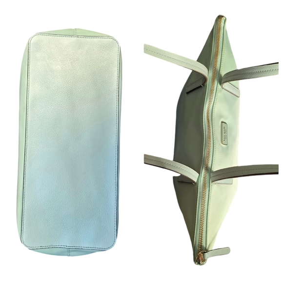 EUC Kate Spade Hayden Top Zip Tote Pale Green Shoulder Bag - Picture 7 of 11